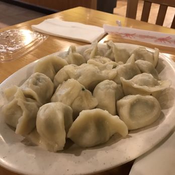 Golden Dumpling House - Pork and leek dumplings boiled. Just $5.25 and you get 18 each! - Chinese Near Me - Houston, Texas Golden Dumpling House - Pork and leek dumplings boiled. Just $5.25 and you get 18 each! - Chinese Near Me - Houston, Texas
