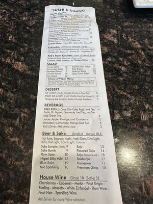 Menu photo 5 Arashi Teppan Steak & Sushi Murrieta, CA