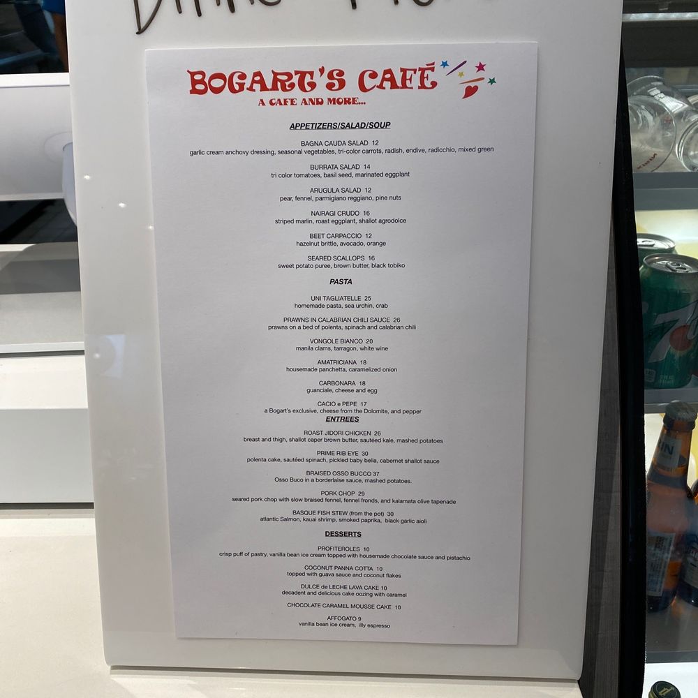 Bogart's Cafe - dinner menu - Breakfast & Brunch Near Me - Honolulu, Hawaii Bogart's Cafe - dinner menu - Breakfast & Brunch Near Me - Honolulu, Hawaii