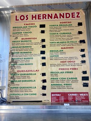 Menu photo 1 Tacos Los Hernandez Oakland, CA Menu photo 1 Tacos Los Hernandez Oakland, CA