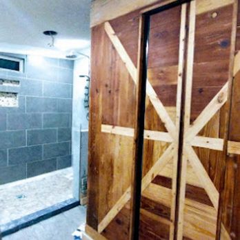 Ringler Custom Carpentry - Master bathroom 100year old cedar pocket doors - Handyman Near Me - Willow Spring, North Carolina Ringler Custom Carpentry - Master bathroom 100year old cedar pocket doors - Handyman Near Me - Willow Spring, North Carolina