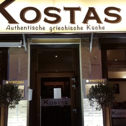 Kostas - Von Außen. Generell ist das Restaurant sehr schön eingerichtet.