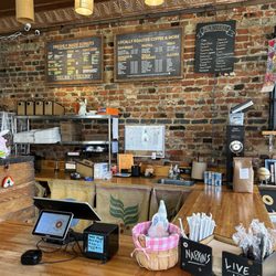 Sugar Shack Donuts & Coffee - Register and menu board