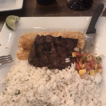 Blue Agave Grill - Signature Asada- marinated skirt steak with a shrimp and lobster enchilada. Very good and quite filling - Seafood Near Me - Fort Collins, Colorado