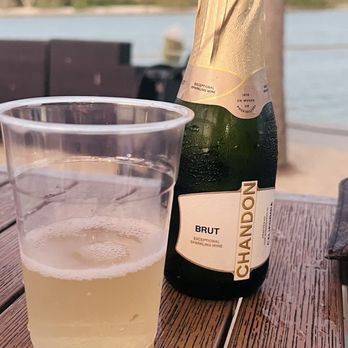 Blue Pointe Bar and Grill - Small champagne bottle, great for toasting the sunset! - Bars Near Me - Tequesta, Florida