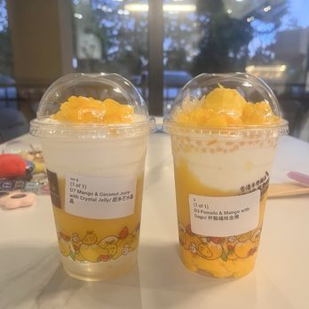 Hui Lau Shan - Mango & Coconut Juice w/ Crystal Jelly, J3. Pomelo & Mango with Sago / 楊枝金撈 - Desserts Near Me - Cupertino, California Hui Lau Shan - Mango & Coconut Juice w/ Crystal Jelly, J3. Pomelo & Mango with Sago / 楊枝金撈 - Desserts Near Me - Cupertino, California
