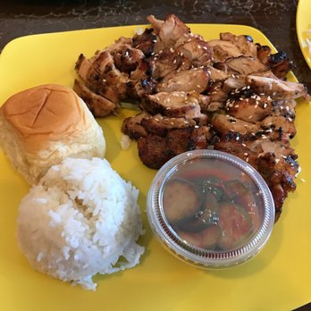 Hawaiian Style BBQ - Regular Hawaiian BBQ chicken with steamed rice, a roll, and cucumber kimchi - Hawaiian Near Me - Augusta, Georgia Hawaiian Style BBQ - Regular Hawaiian BBQ chicken with steamed rice, a roll, and cucumber kimchi - Hawaiian Near Me - Augusta, Georgia