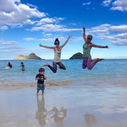 Yoga Kai - Dana and Leah having some fun after classes!!