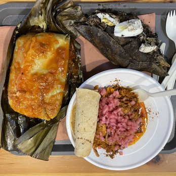 Sureste Mexican - Colado style tamale, pibihua (Mayan fried roll) with burnt chili turkey, Tacos/guisados - Mexican Near Me - Saint Louis, Missouri