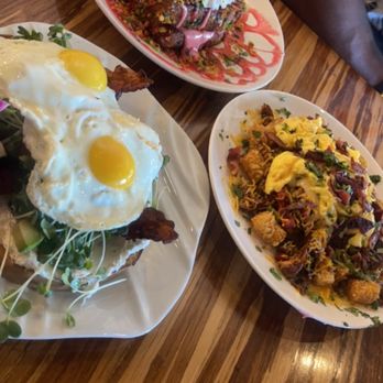 Toast 101 - Avocado sunrise toast, fruity pebble toast and loaded breakfast tots - Breakfast & Brunch Near Me - Tucson, Arizona Toast 101 - Avocado sunrise toast, fruity pebble toast and loaded breakfast tots - Breakfast & Brunch Near Me - Tucson, Arizona