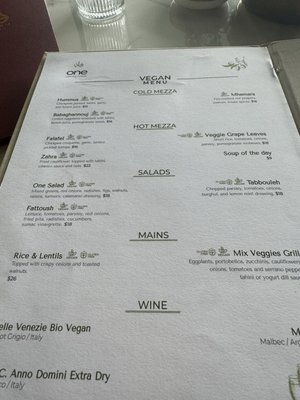 Menu photo 2 One Lebanese Cuisine Weston, FL