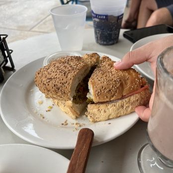 The Market Cafe - A half of a half muffuletta. - Cajun/Creole Near Me - New Orleans, Louisiana The Market Cafe - A half of a half muffuletta. - Cajun/Creole Near Me - New Orleans, Louisiana