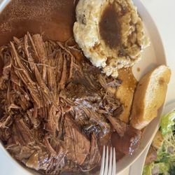 Food A Fare - pot roast with mashed potatoes