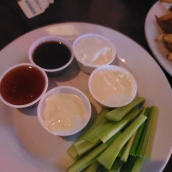 Moe's Crosstown Tavern - Wing condiments - American Near Me - Charleston, South Carolina Moe's Crosstown Tavern - Wing condiments - American Near Me - Charleston, South Carolina