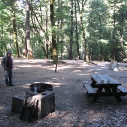 Oak campground more open, Oak and Bay trees. Oak campground more open, Oak and Bay trees.