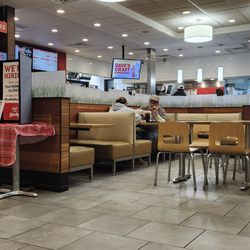 Wendy's - People in the kitchen prepping food without gloves on.   I'm sure the Allegheny County Health Department would LOVE to know this.