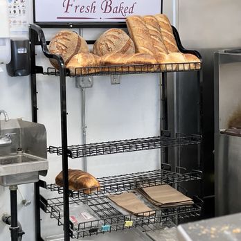 Atelier-T55 - Fresh baked bread, top shelf is fresh bread from the same day, second shelf is day old bread - Bakeries Near Me - Las Vegas, Nevada Atelier-T55 - Fresh baked bread, top shelf is fresh bread from the same day, second shelf is day old bread - Bakeries Near Me - Las Vegas, Nevada