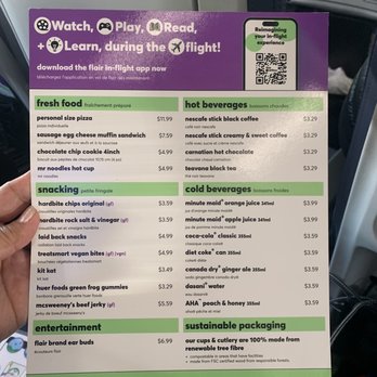 Flair Airlines - Menu - Airlines Near Me - San Francisco, California