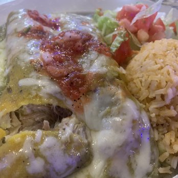 Azul Tequila - Chicken Enchiladas verde sauce. Amazing - Tex-Mex Near Me - Austin, Texas