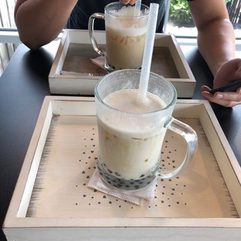 Chilly Bubbles And Co Cafe - Taro boba tea- 50% sweetness - Bubble Tea Near Me - Maitland, Florida