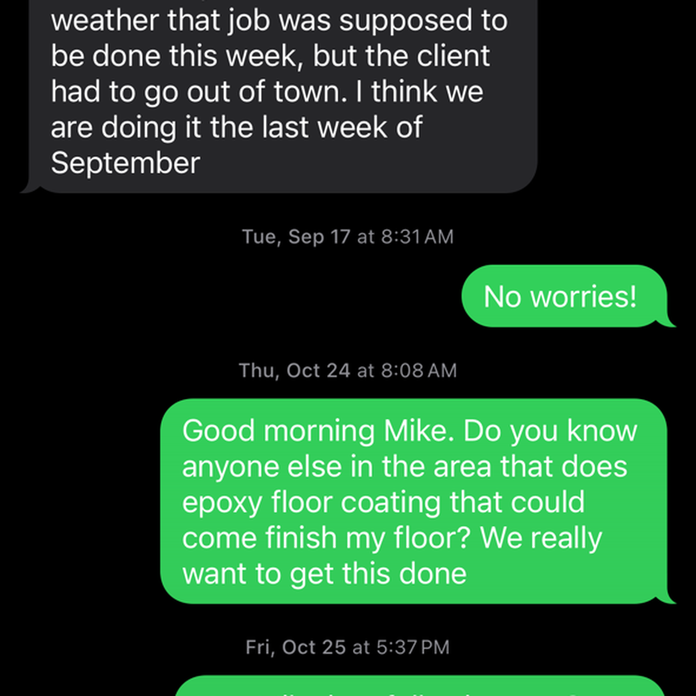 Southeast Concrete Solutions - September 2024 - October 2024 attempting to contact Mike - Masonry/Concrete Near Me