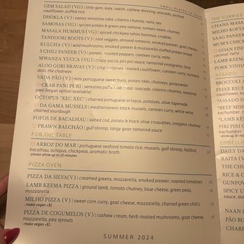 Da Gama - Menu - Indian Near Me - Houston, Texas Da Gama - Menu - Indian Near Me - Houston, Texas