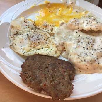 The Root Cafe - Sausage, eggs and biscuits with sausage gravy!! - Cafes Near Me - Little Rock, Arkansas The Root Cafe - Sausage, eggs and biscuits with sausage gravy!! - Cafes Near Me - Little Rock, Arkansas
