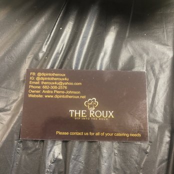 The Roux - the name of the business card - Cajun/Creole Near Me - Arlington, Texas The Roux - the name of the business card - Cajun/Creole Near Me - Arlington, Texas