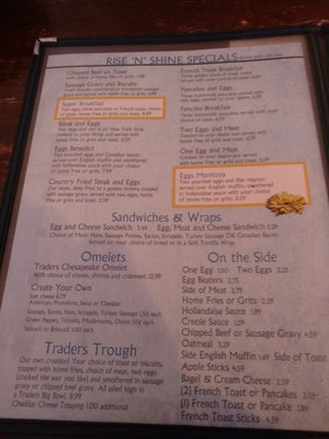 Menu photo 8 Traders Seafood Steak and Ale Chesapeake Beach, MD