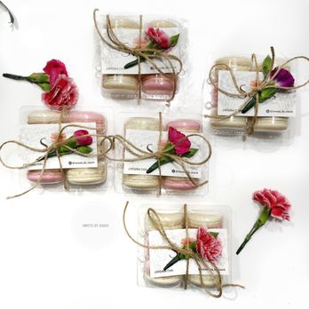 Sweets By Saach - a variety of sweets wrapped in twine and tied with twine - Macarons Near Me Sweets By Saach - a variety of sweets wrapped in twine and tied with twine - Macarons Near Me