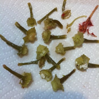 Anita's Kitchen - Some of the pepperoncini stems and the chicken part I pulled out of my Greek salad. So disappointed, because usually I can count on Anita's! - Lebanese Near Me - Ferndale, Michigan Anita's Kitchen - Some of the pepperoncini stems and the chicken part I pulled out of my Greek salad. So disappointed, because usually I can count on Anita's! - Lebanese Near Me - Ferndale, Michigan