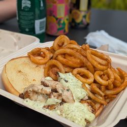 Island Gourmet Markets - Grilled mahi mahi - 100% would get again. Fish tasted fresh and was grilled to perfection. Good curly fries