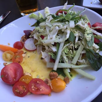 Millennium - Peach salad - Vegan Near Me - Oakland, California Millennium - Peach salad - Vegan Near Me - Oakland, California