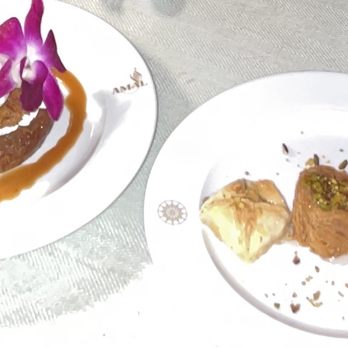 Amal - Date Cake (left) and Baklava (right) - Lebanese Near Me - Miami, Florida