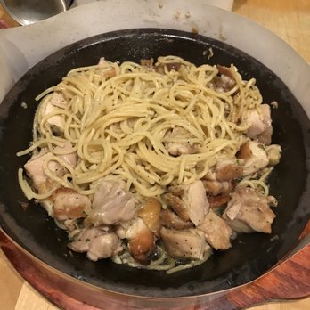 Super Pan - Chicken with white sauce pasta - Teppanyaki Near Me - San Francisco, California Super Pan - Chicken with white sauce pasta - Teppanyaki Near Me - San Francisco, California