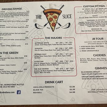 The Slice - Menu -- 2025 - Beer Bar Near Me - Georgetown, Indiana