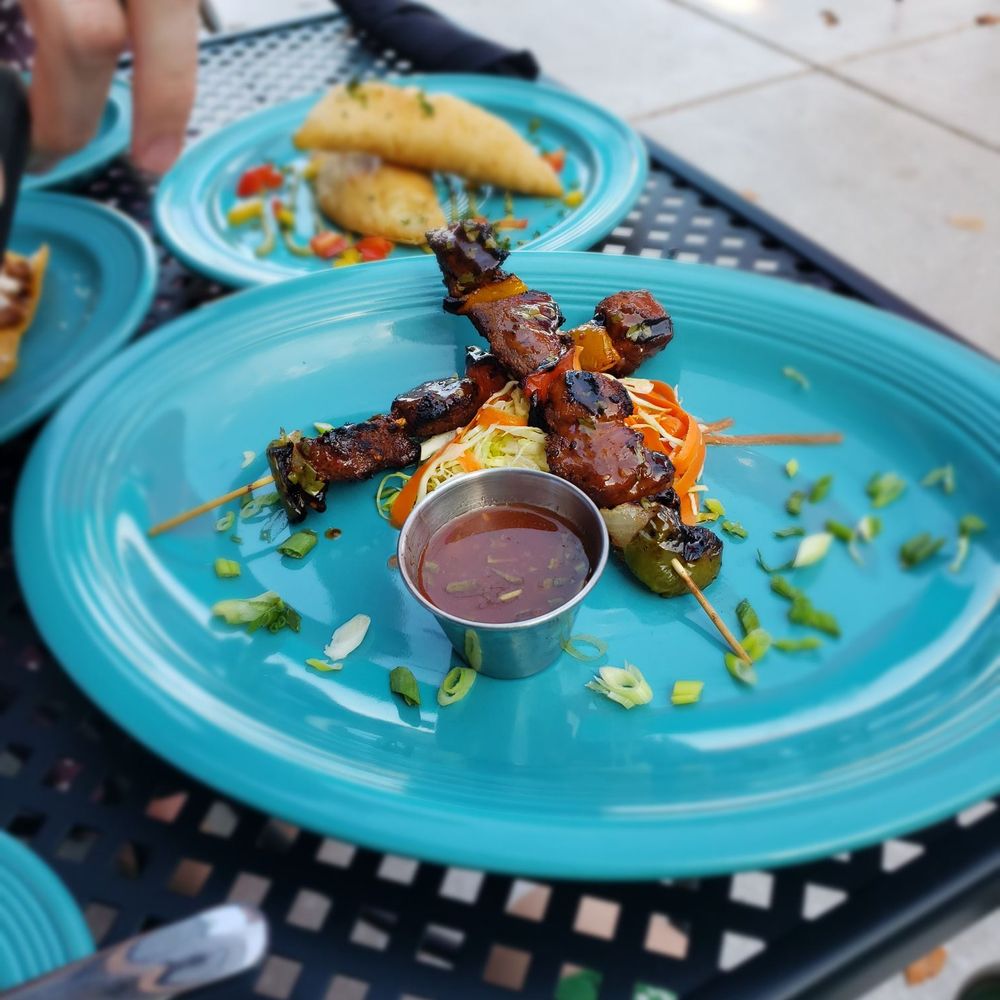 Noche Restaurant & Bar - Pinchos with pork - Tapas/Small Plates Near Me - Greendale, Wisconsin Noche Restaurant & Bar - Pinchos with pork - Tapas/Small Plates Near Me - Greendale, Wisconsin