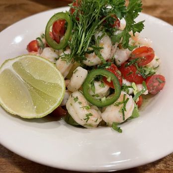 Paella seafood - Shrimp Ceviche with Avocado Salad - Seafood Near Me - Portland, Maine