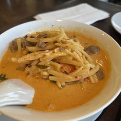 Thai Green Elephant Restaurant - Gang Dang (red curry, $19.50 with beef): so small, no rice, but so good!