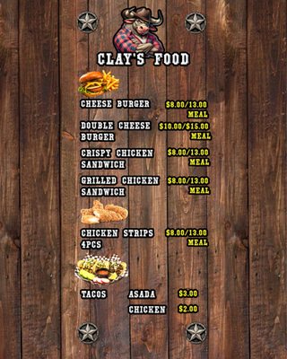 Menu photo 4 Clay's Bar & Grill Bakersfield, CA Menu photo 4 Clay's Bar & Grill Bakersfield, CA