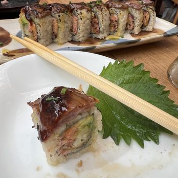 Sushi Lab Rooftop - Washugyu beef. American wagyu shrimp tempura avocado crab black pepper miso chives. - Japanese Near Me - New York, New York Sushi Lab Rooftop - Washugyu beef. American wagyu shrimp tempura avocado crab black pepper miso chives. - Japanese Near Me - New York, New York