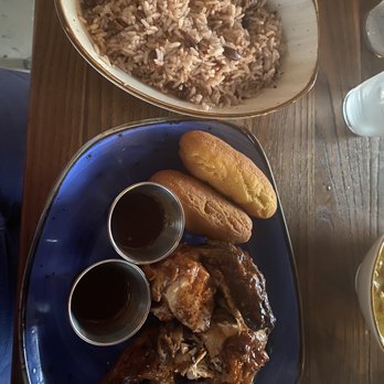 Dukunoo - Jerk chicken, festival & rice and peas - Caribbean Near Me - Miami, Florida Dukunoo - Jerk chicken, festival & rice and peas - Caribbean Near Me - Miami, Florida