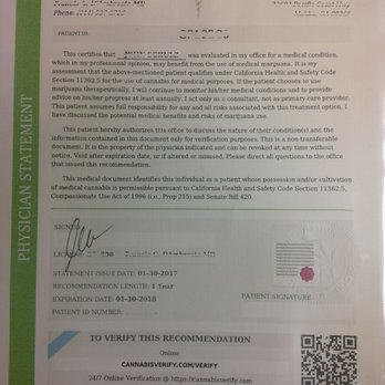 NuggMD - My Official Recommendation letter that came 3 days after my approval. Of course I blanked out the private information, but 100% legit! - Medical Cannabis Referrals Near Me