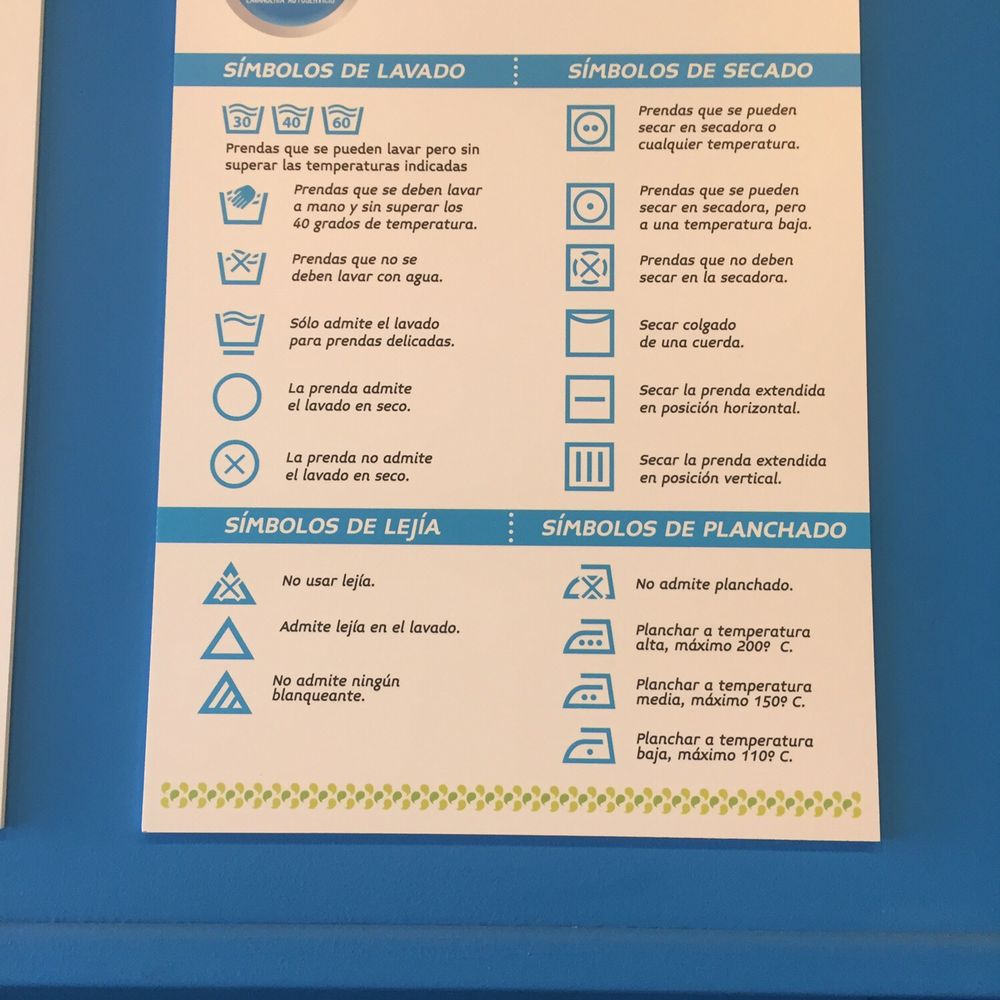La Wash - Explains what all the symbols on clothing tags mean! I wish every place had this! - Laundromat Near Me - Barcelona, B La Wash - Explains what all the symbols on clothing tags mean! I wish every place had this! - Laundromat Near Me - Barcelona, B