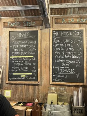 Menu photo 1 Black Board Bar B Q Sisterdale, TX