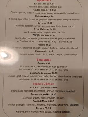 Menu photo 3 Peppe's Bistro East Stroudsburg, PA