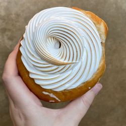 White chocolate chai donut