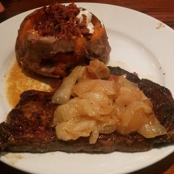 LongHorn Steakhouse - Rib eye with sweet potato - Steakhouses Near Me - Piscataway, New Jersey