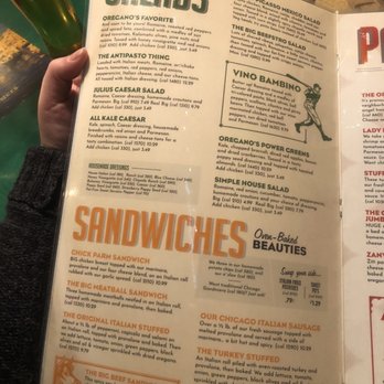 Oregano's - Salads and Sandwich Menu - Pizza Near Me - Tucson, Arizona