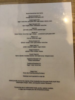 Menu photo 6 Elliotts an Urban Kitchen Spokane, WA